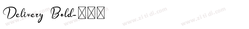 Delivery Bold字体转换